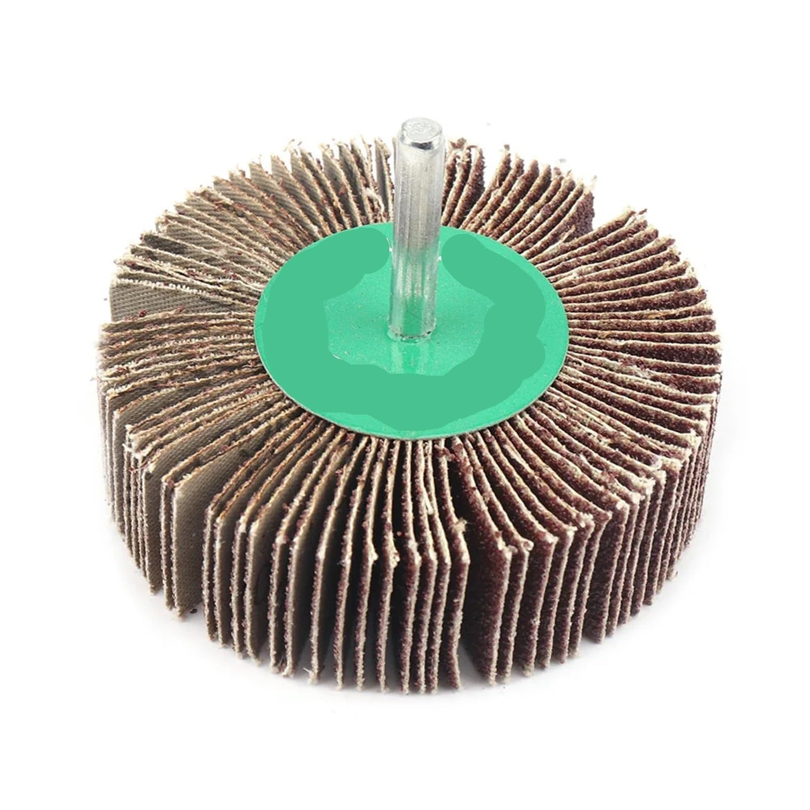 Dischi Lamellari Set di alette levigatura da 10 pezzi | Utensili abrasivi con testa mola rotante con gambo da 6 mm(80mm,120)