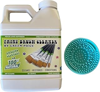 Green Non-Toxic Paint Brush Cleaner Combo