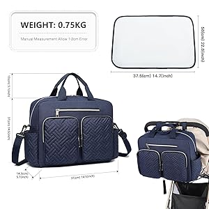 Borsa Fasciatoio Kono | Impermeabile | Tante Tasche | Per Mamma E Papà | Viaggio - Foto 6