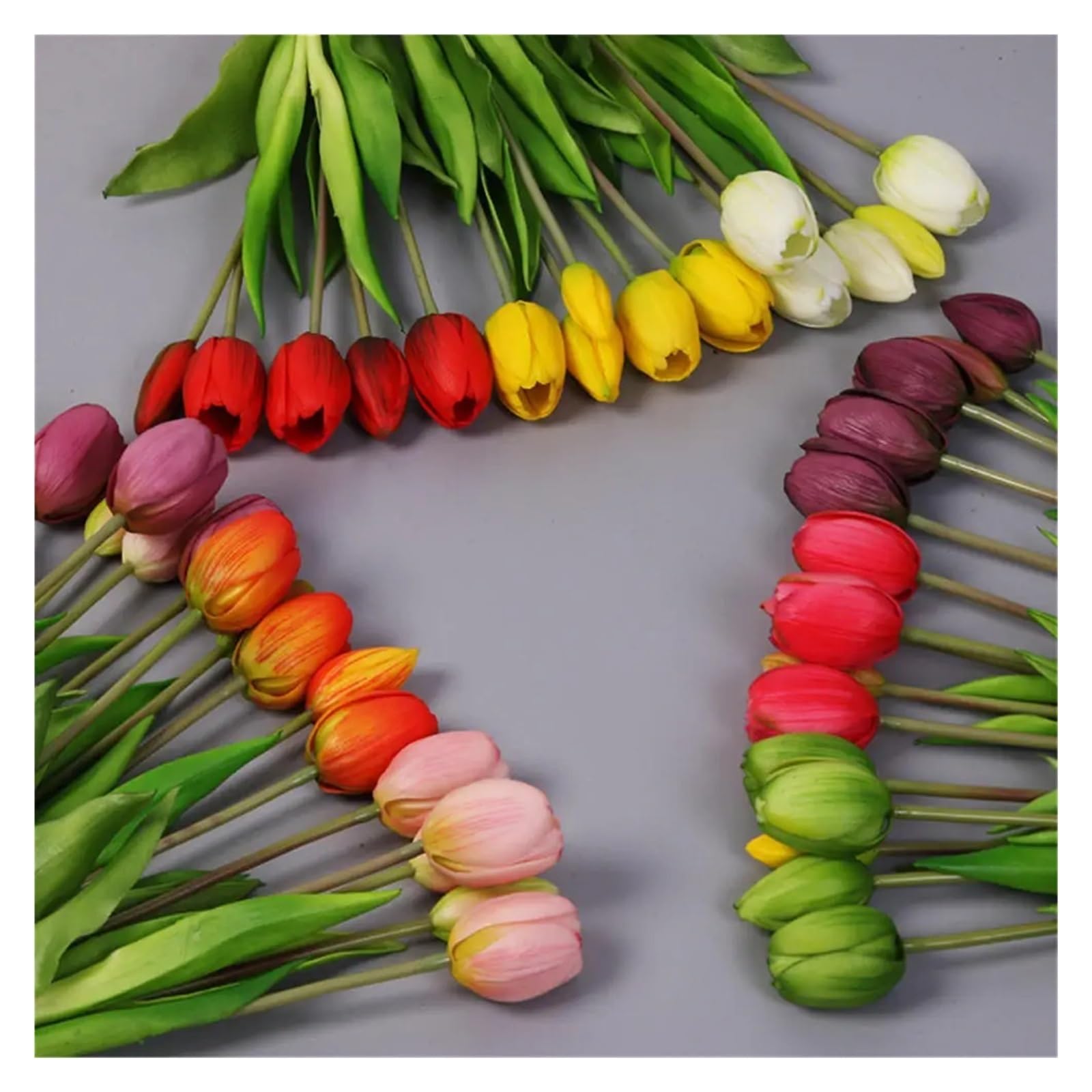 15 Tulipani Artificiali SITUMEIZI In Seta - Multicolore, 35,6 Cm - Fiori Finti Per Decorazione