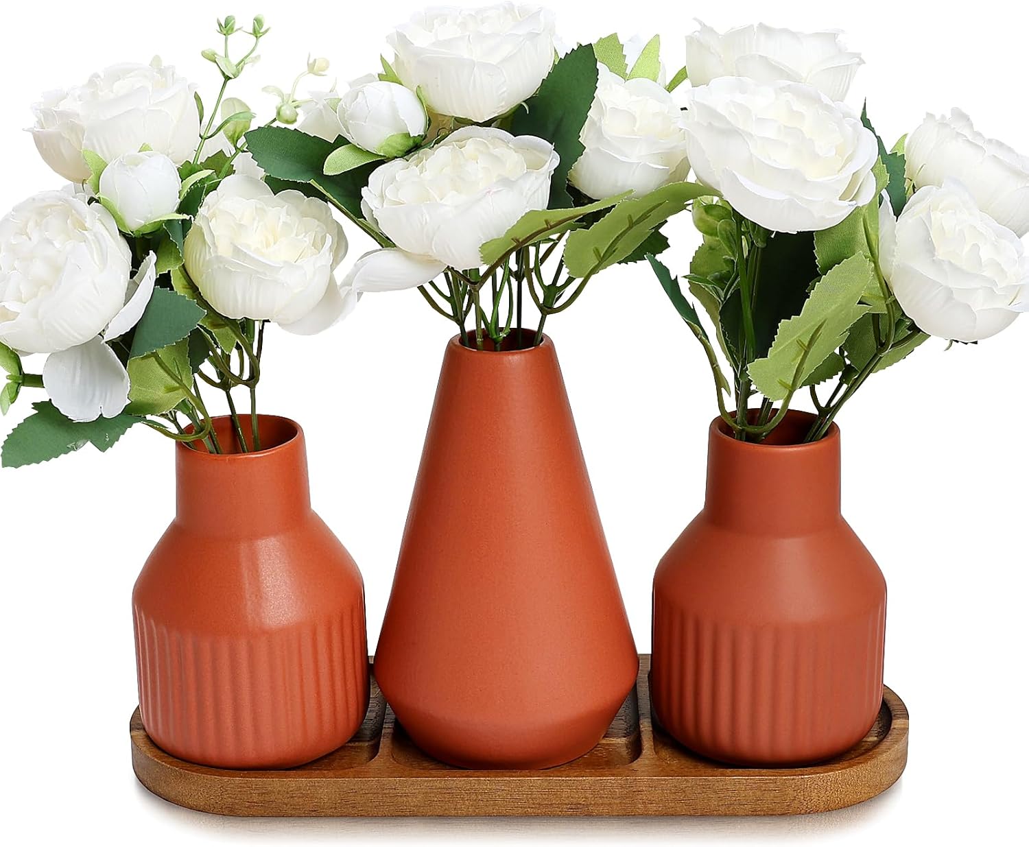 Flower Table Centerpiece - Set of 3 Dining Table Centerpiece Decor for Kitchen Island Living Room Coffee Table Home Decor