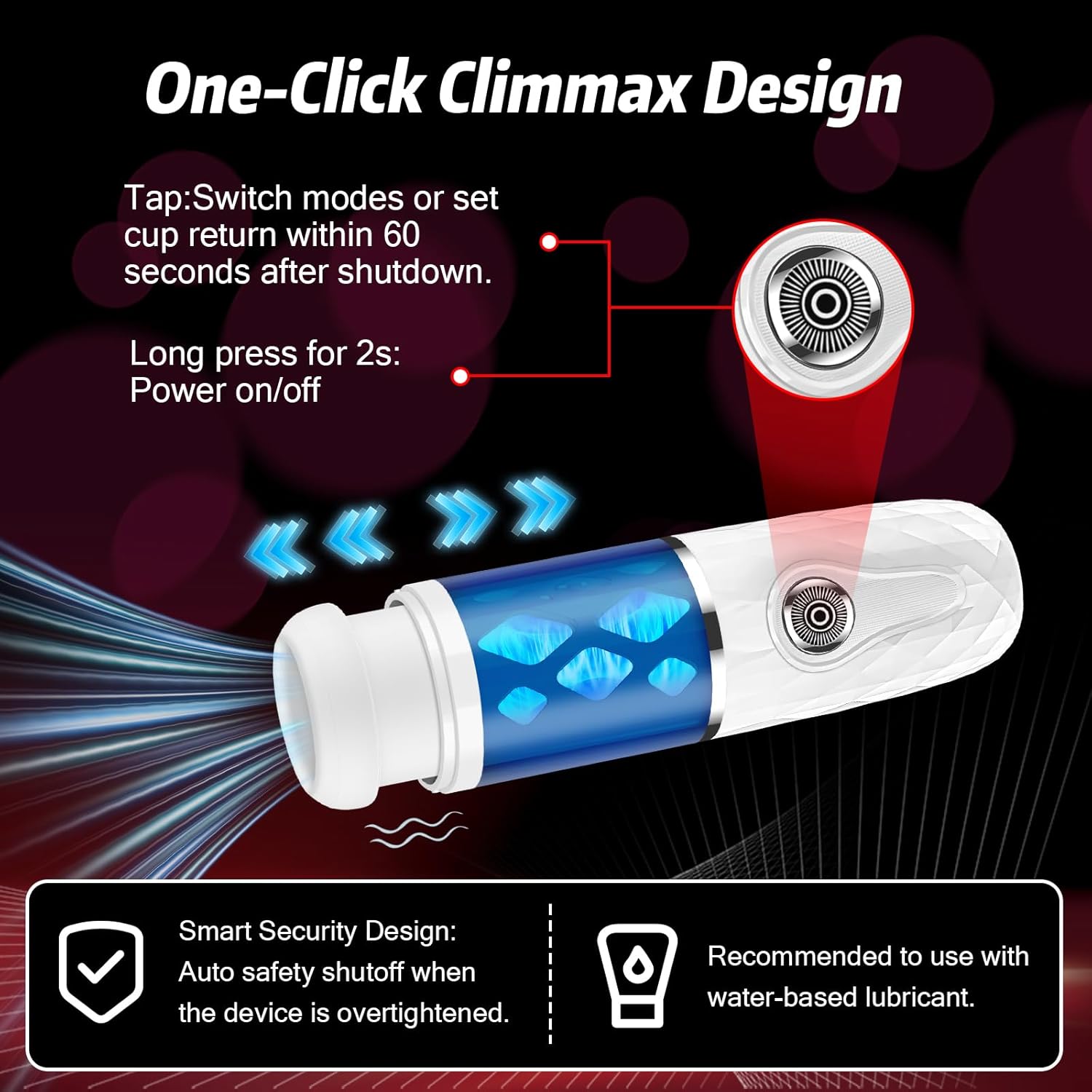 Automatic Male Masturbator Cup– Advanced Realistic Thrusting & Rotating Pocket Pussy for Men,10 Modes Oral & Vaginal Simulation for All Levels,Deep-Tight Textured Sleeve,USB Rechargeable,Discreet Box