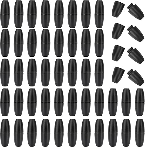 50 juegos de cierres separables para collares, cierres de plástico, cierres de seguridad, conectores de barril de cuentas de plástico para