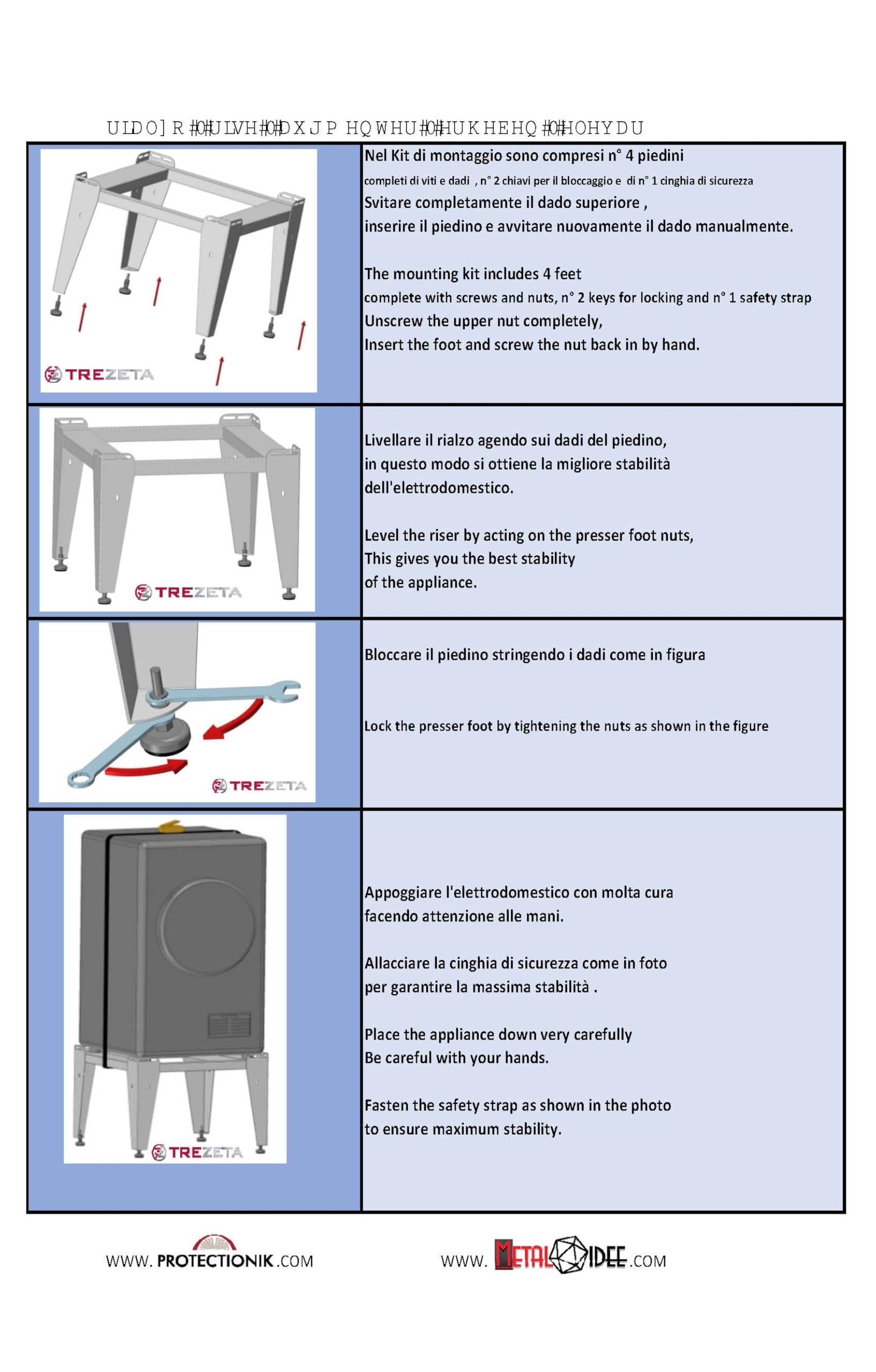Rehausseur pour machine à laver et sèche-linge (rehausseur)