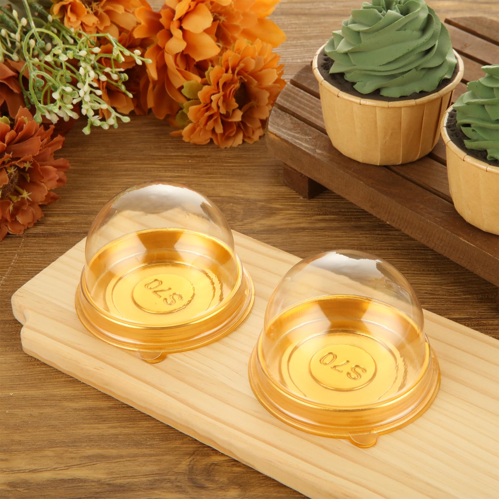 Bundt Cake Carrier RHBLME Mini Bundt Cake Containers, 300 PACK