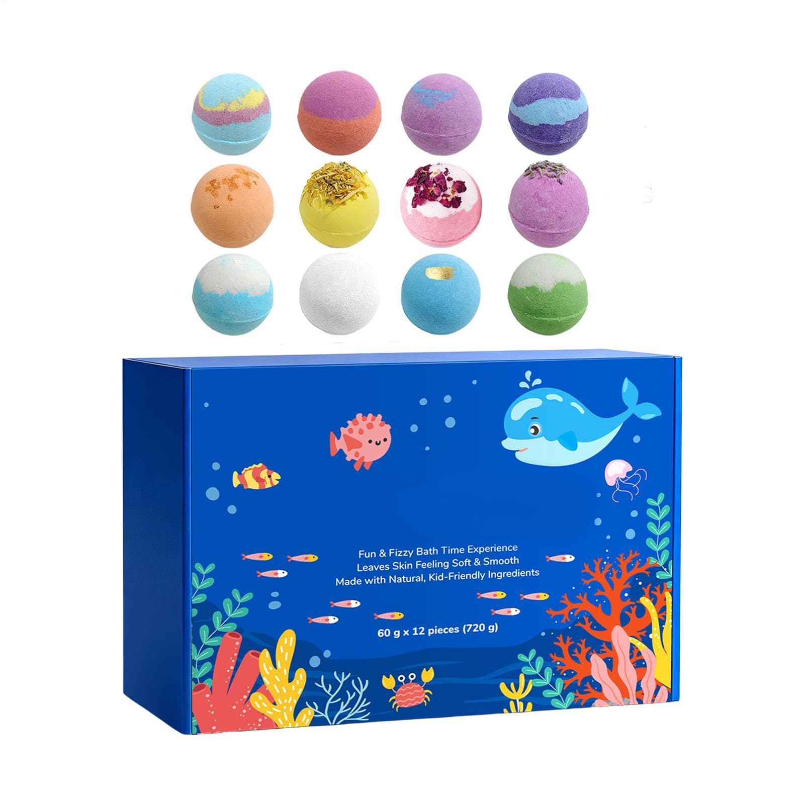 Lot de 12 bombes de bain avec à l'intérieur pour - 5,1 cm