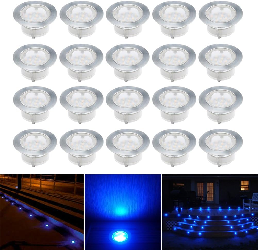 CHNXU 60mm Large Led Decking Lights Outdoor Low Voltage 12v IP67