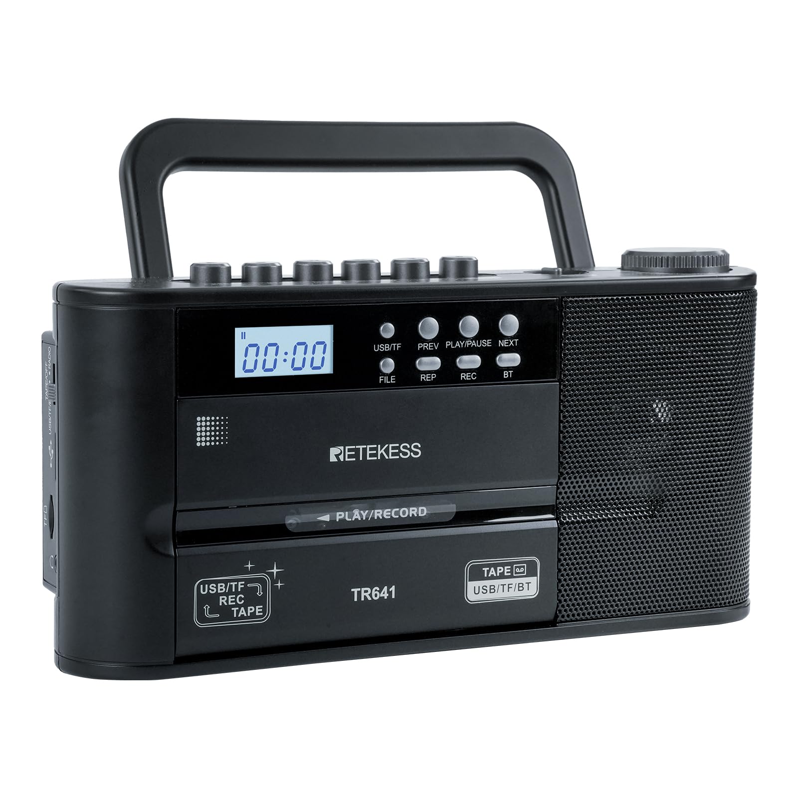Retekess TR641 Cassette Tape Player,Portable AM/FM Radio,Cassette ...