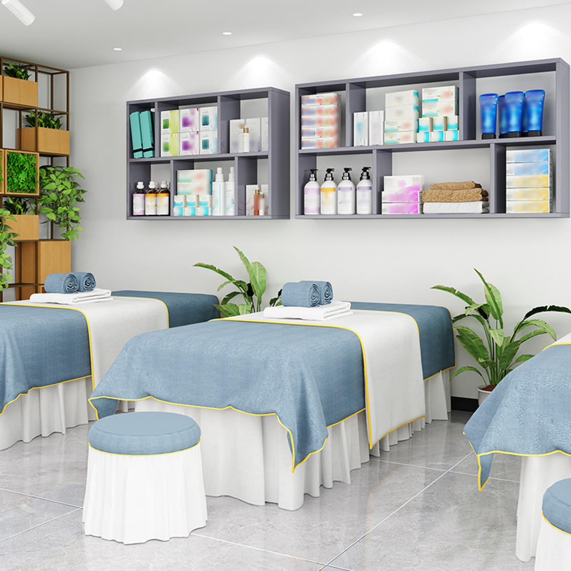 Armario de almacenamiento montado en la pared, estantes flotantes, organizador para barberías y spas de belleza, estante versátil para sala de estar, dormitorio y cocina