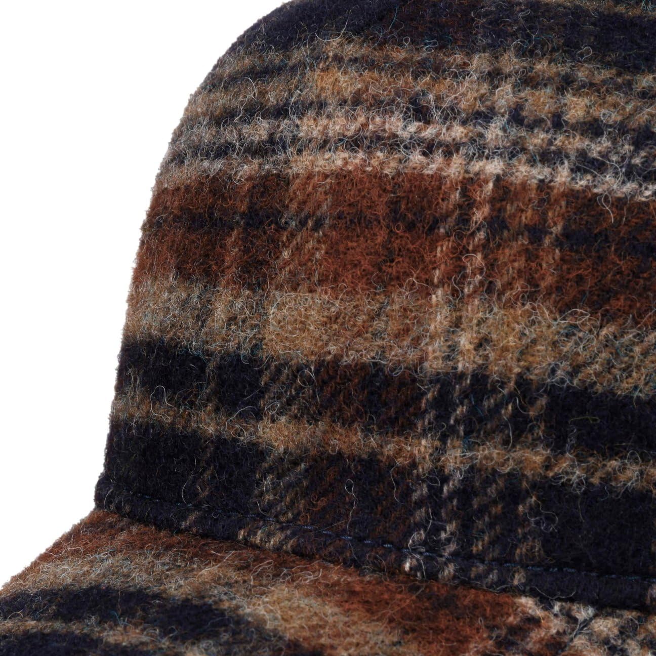 Stetson Cappellino Trucker Wool Check Uomo - cap Berretto Baseball Mesh Snapback, con Visiera, Fodera Inverno Autunno/Inverno