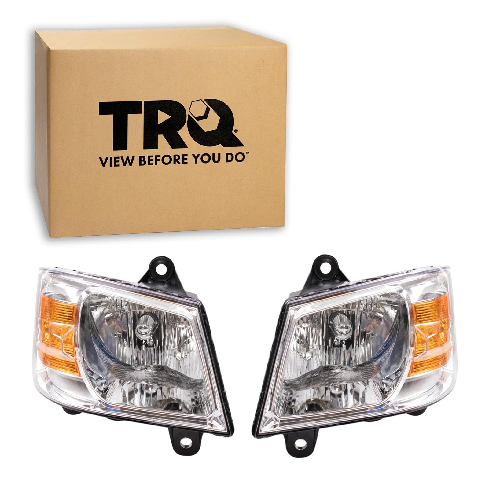 TRQ Headlight Assembly Set CH2502191 CH2503191