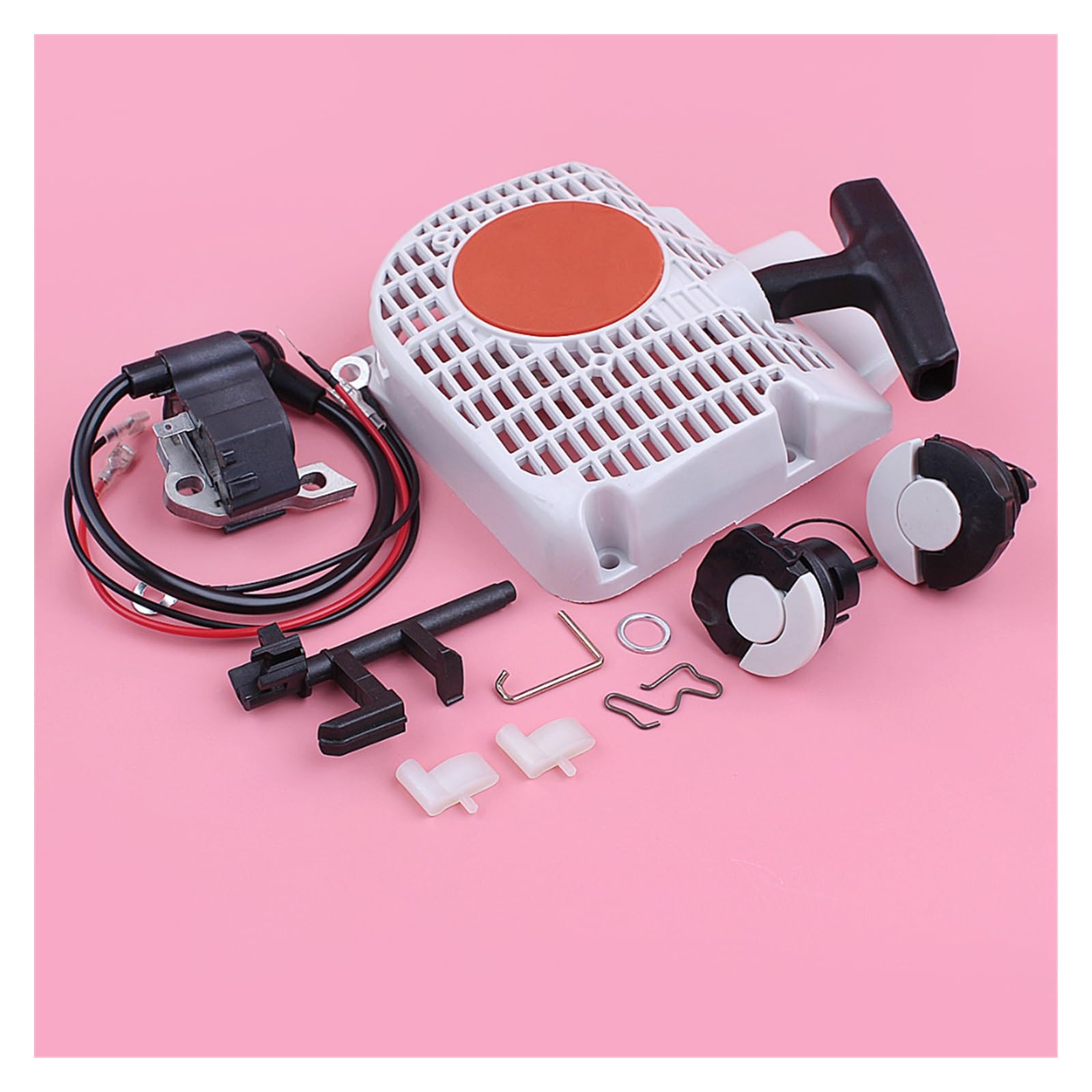 Tapa de Tanque de Aceite de Combustible de Bobina de Encendido de Arranque for Stihl MS250 025 MS230 023 MS210 021 Pieza de Repuesto de Motosierra de Eje de Interruptor