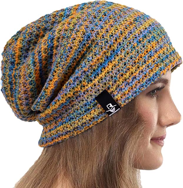 VECRY Womens Slouchy Beanie Knit Beret Ribbed Baggy Skull Cap Winter Summer Hat