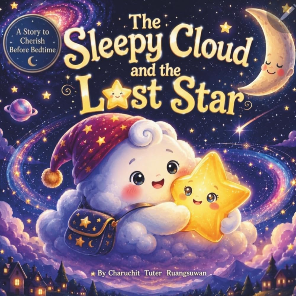 The Sleepy Cloud and the Lost Star: A Heartwarming Bedtime Adventure About Courage, Friendship, and Shining Bright (The Sleepy Cloud Series)