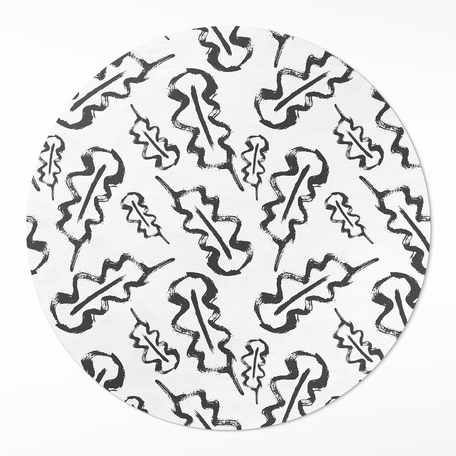Tapis vinyle cuisine ø50 cm pvc resistant salon chambre rond deco