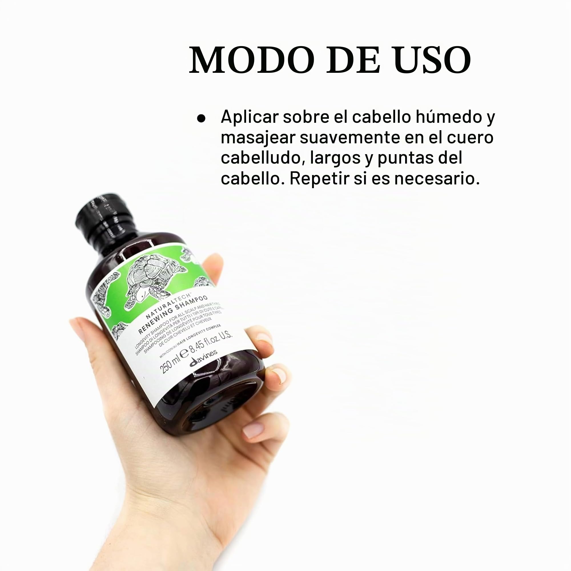 Amazon.com: Davines Naturaltech Champú RENEWING, limpieza suave