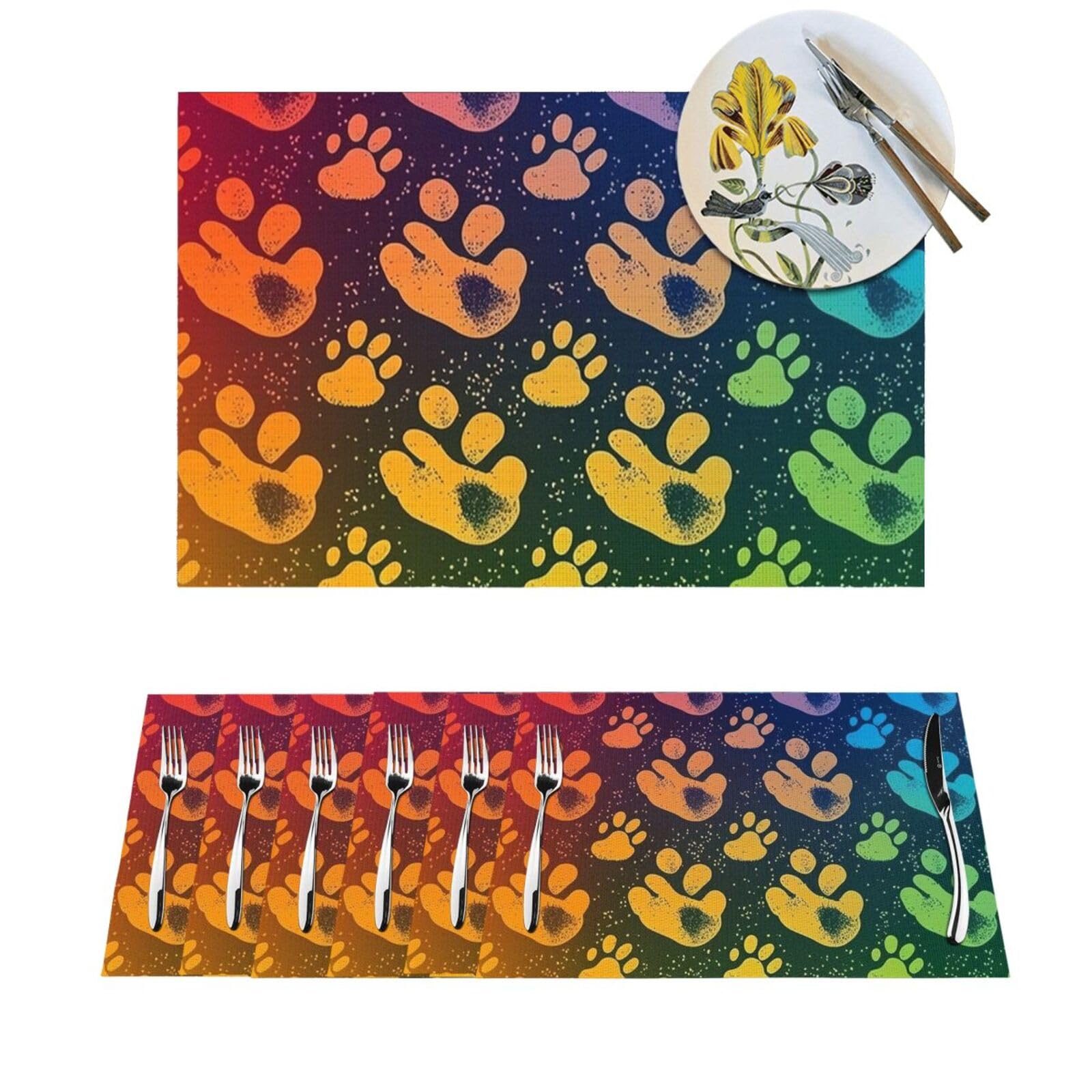 Sets de table antidérapants pour éviter les taches et les brûlures de vaisselle