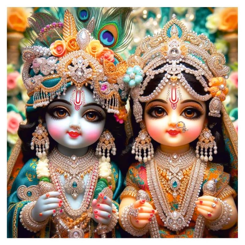 Image of British Terminal Cute little Bal Gopal Baby God Krishna| Kanha Ji | Laddu Lord Makhan Chor Painting Religious Poster for Pregnant Women for wall (matt thin vinyl,sticker,multicolor,unframed)| bj246