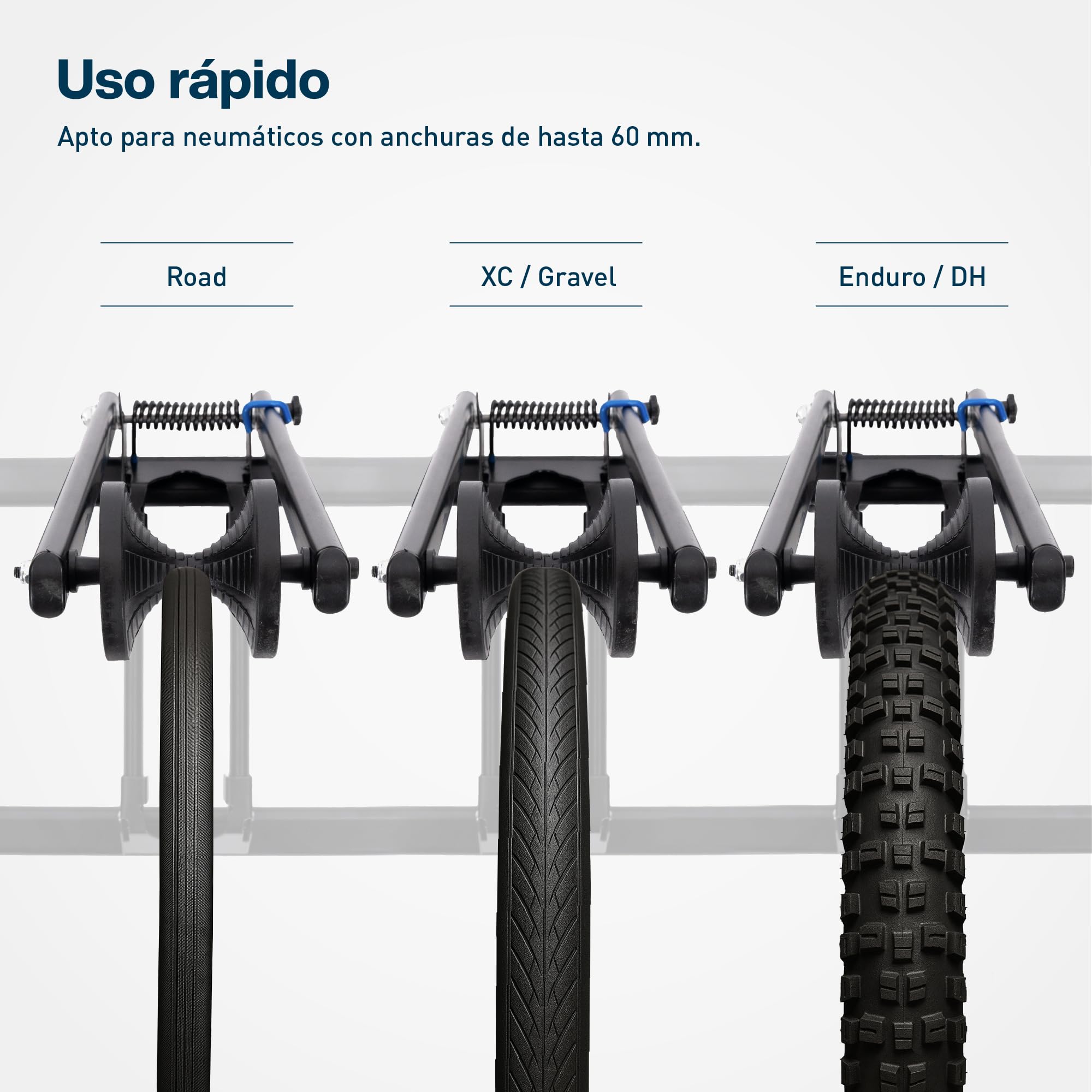 Soporte para Bicicleta de hasta 29 Pulgadas, Soporte para Rueda Delantera y Trasera con fijación al Suelo, Adecuado para Bicicleta de montaña, Bicicleta de Carretera, etc. Stanley Stand by BikeBroz