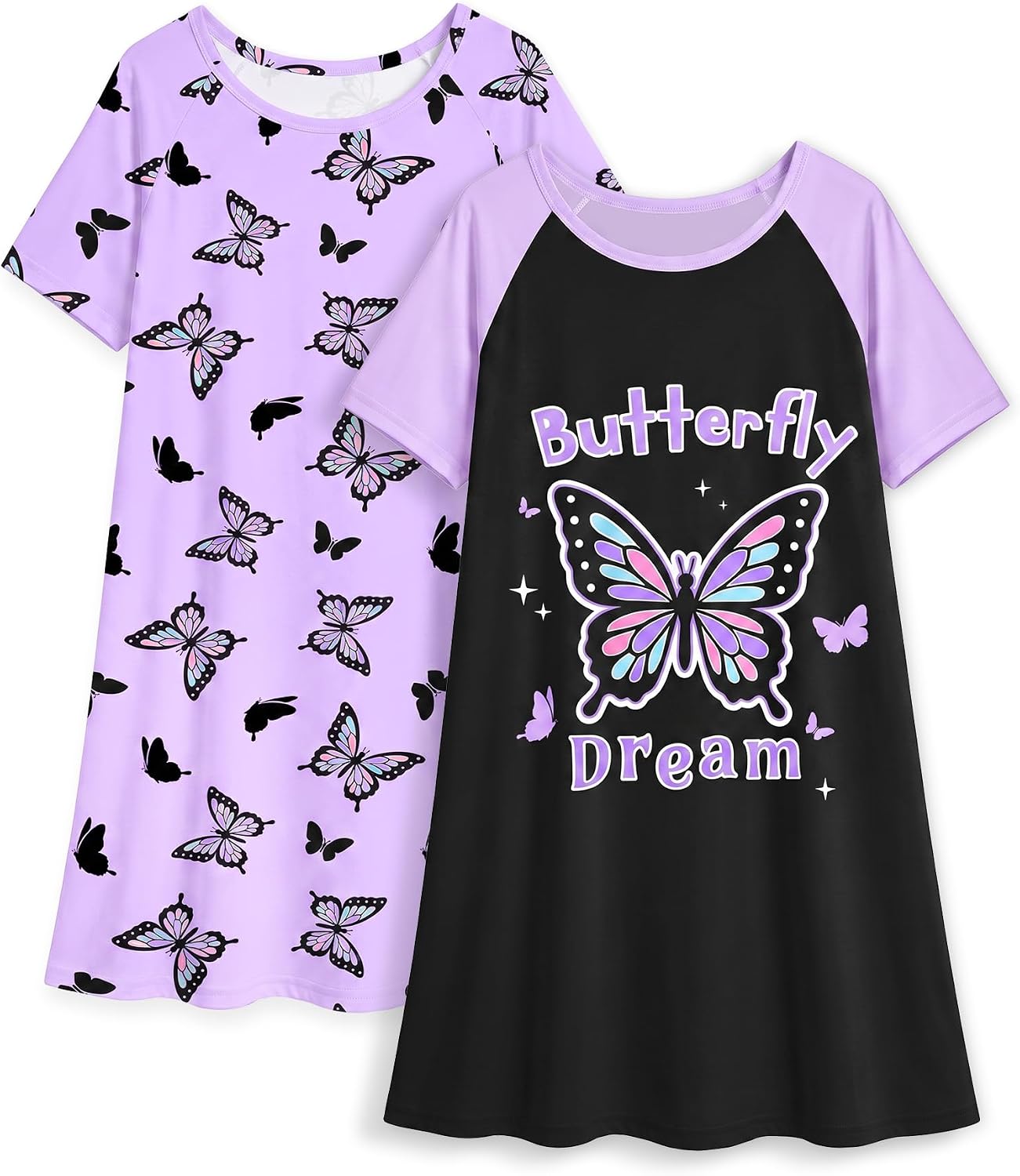 Play Tailor 2Pcs Girl Nightgowns Princess Sleep Dress Sleepwear Teens 6-14Y