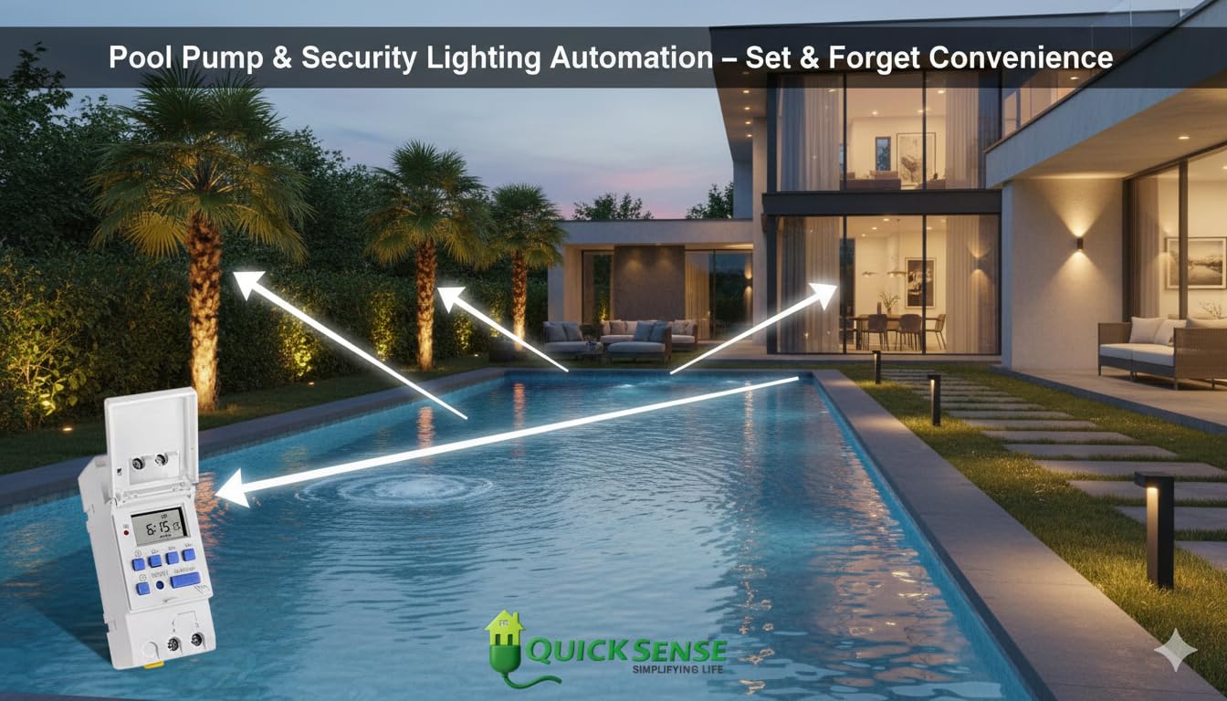 Quick Sense QS-T3 Digital Timer Switch - 30A Programmable -4 Quick Sense QS-T3 Digital Timer Switch - 30A Programmable -4
