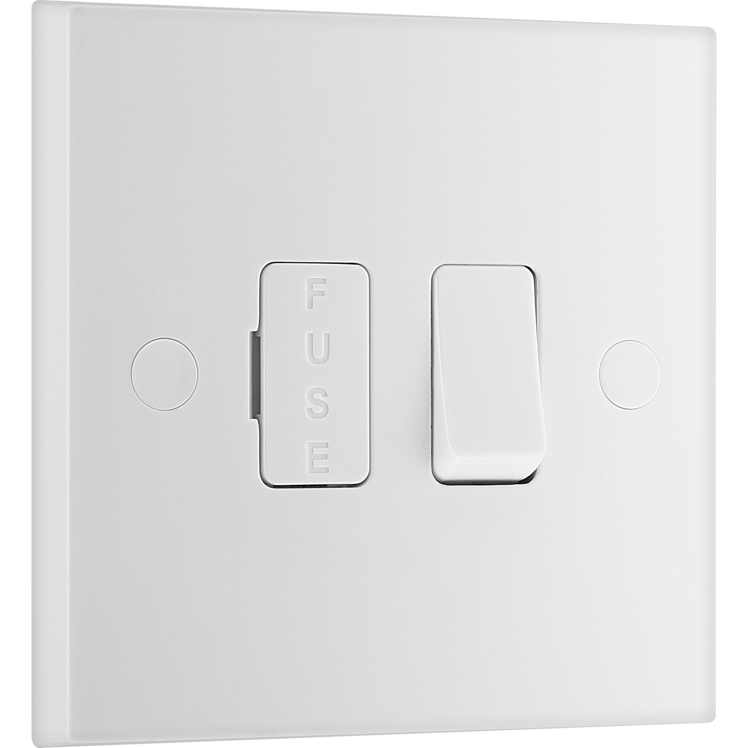 BG Electrical Switched Fused Connection Unit, Fused Spur Switch, Square Edge, Nexus 900 Series, White Moulded, 13A, 950
