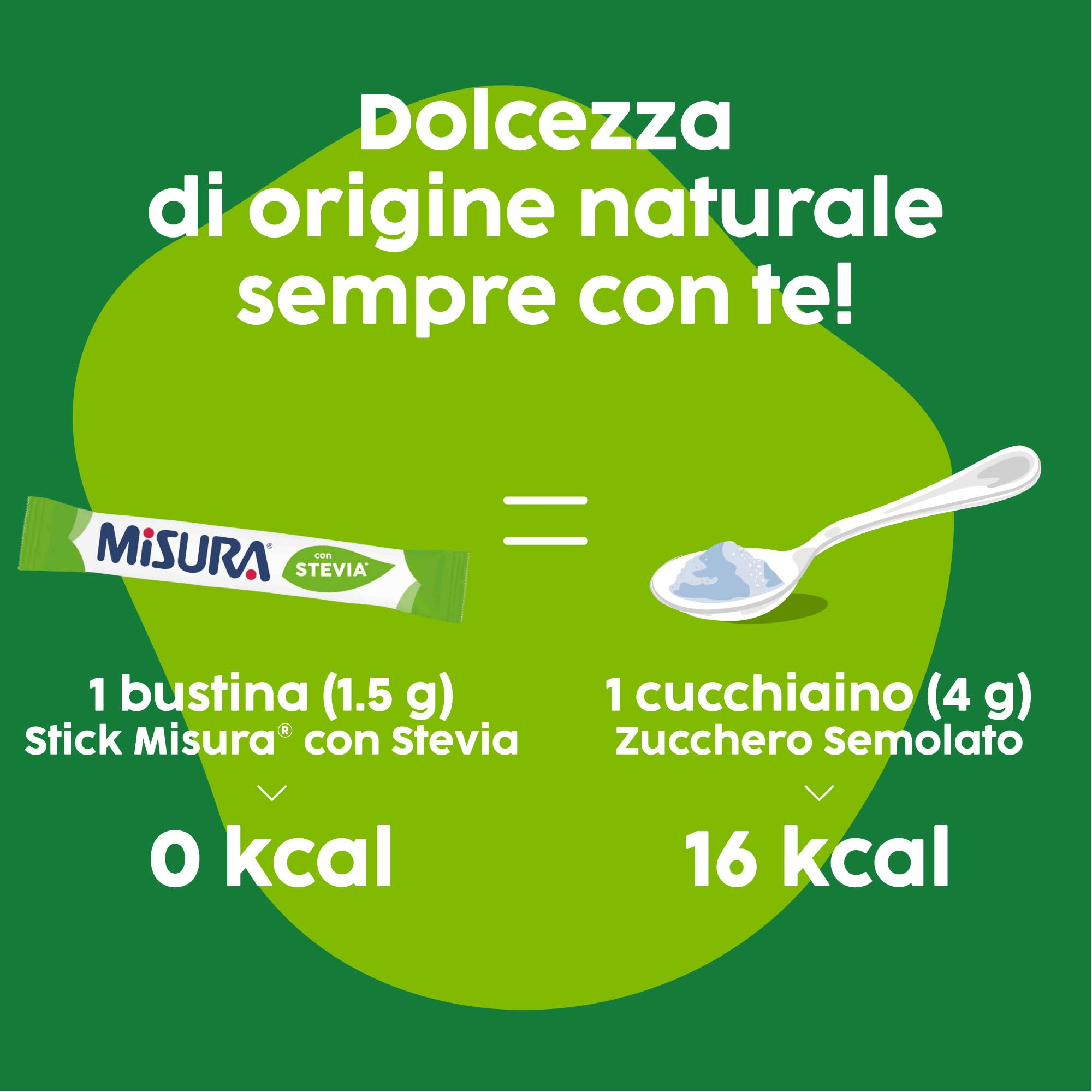 Misura Stevia in Bustine, Cristalli Finissimi, Multipack 12x50