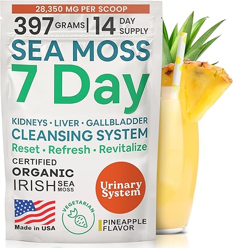 Atlantic Naturals Sea Moss 7 Day Detox Limpieza de hígado, vesícula biliar y riñón - Soporte con raíz de diente de león, cardo mariano, raíz de disponible en Yaxa Costa Rica