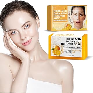 Kojic Acid Soap, Kojic Soap Bar Skin Lightening Soap Bath Soap, Fades Age Spots, Freckles, Rejuvenating, for Dark Spots, Patches, Uneven Skin Tone