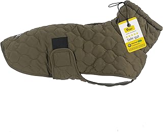 Wanderpfote Dog Coat in Green, Size XS - Quilted Jacket Dog Jacket Stylish and Elegant - Dog Coat Waterproof - Ideal for Small Dogs - Dog Coat Winter, Winter Coat Dog product image