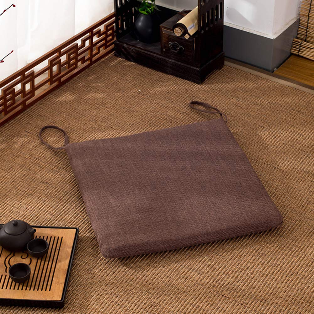 Coussins d'assise épaissis anti-mal de dos pour chaise à manger et siège de bureau à la maison