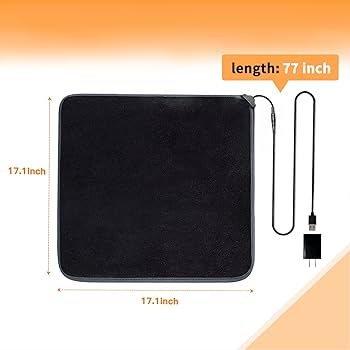小物 OUAT  BLACK OFFICE WARMER Amazon.com: Nauttxon Desk Mouse Pad Hand Warmer Super Quiet