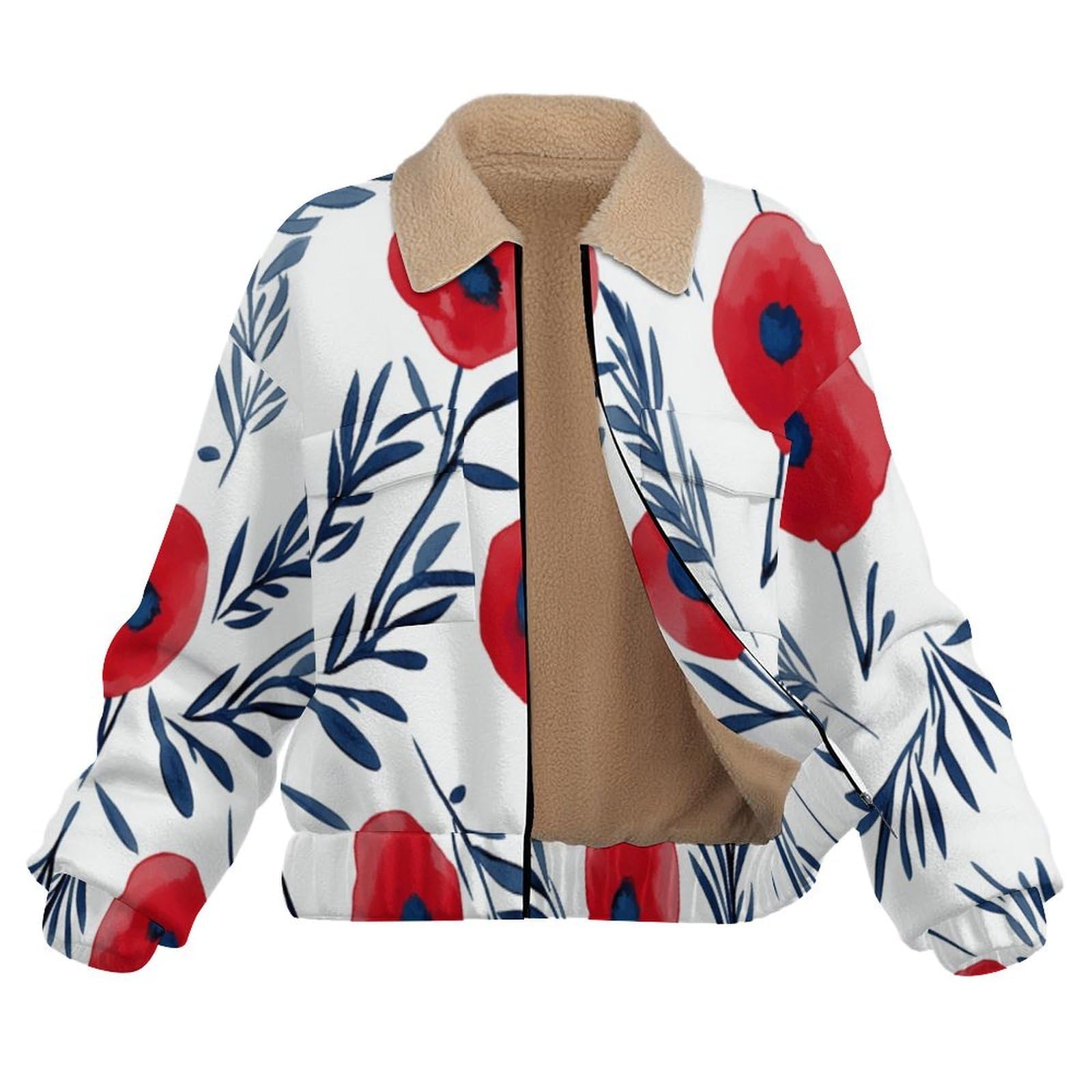 Felpa Donna Pile Invernale Caldo con Cerniera, Giacca da Camera Invernale Corta Pile Giacche, Papavero Cappotto In Peluche Sherpa Giubbotto Fleece Comoda