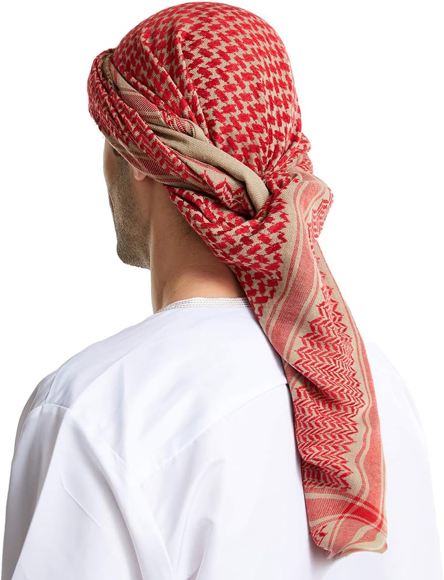 XINNI Arabic Wool Headcover Muslim Turban Islamic Fleece Headwear Scarf for Men