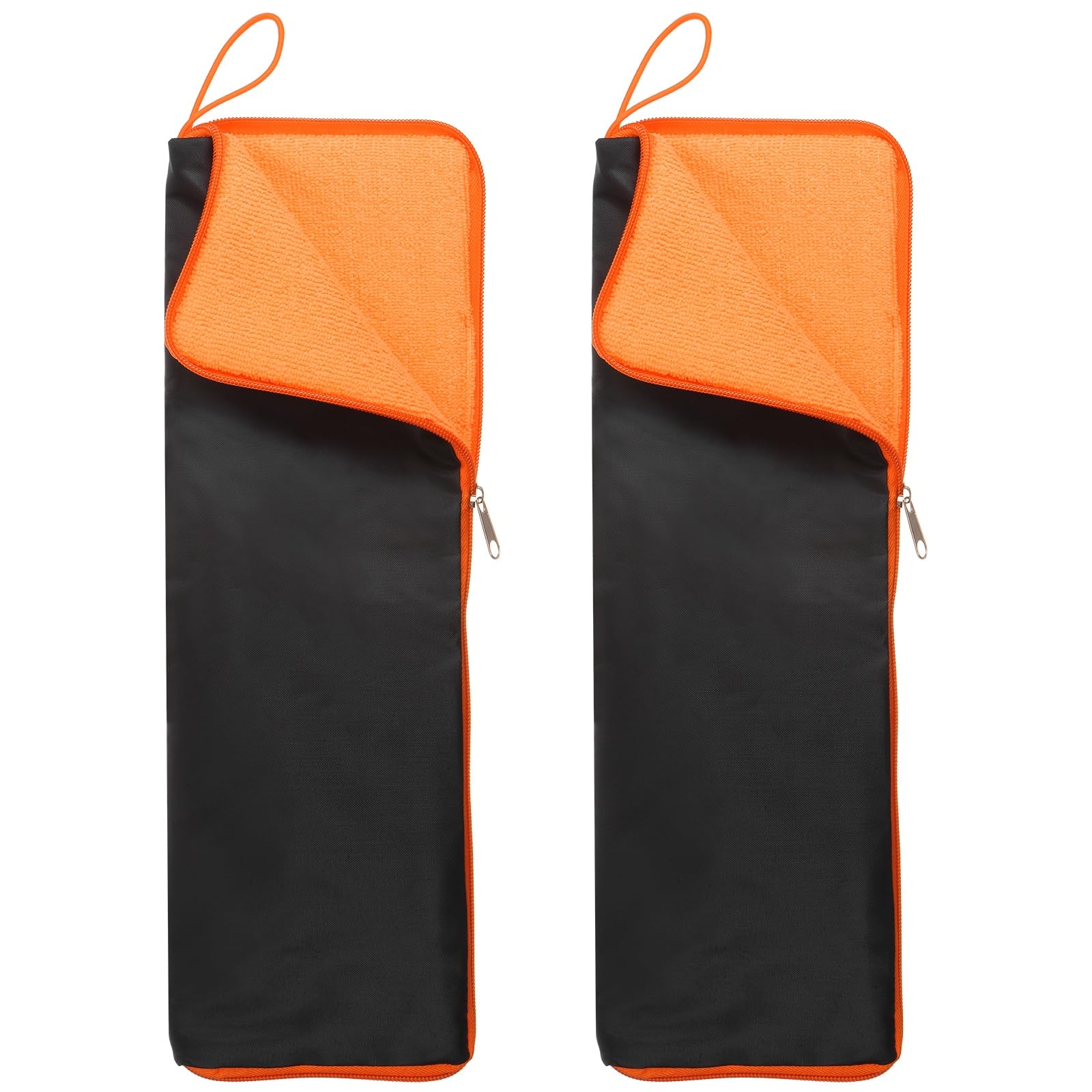 M METERXITY 2-Pack Wet Umbrellas Bags, 14.96x4.92 Inch Portable[Orange]