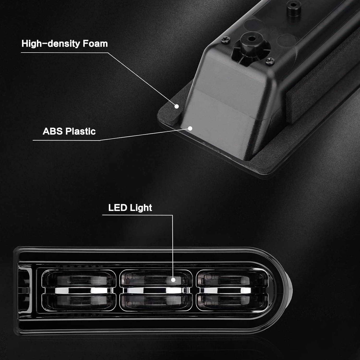 LKV Motorcycle Rear Saddlebag LED Light Inserts Support Tail Lights Filler Panel Lights for Harley Touring FLHTCU FLHTK FLTRU Road King Electra Glide 2014-2022