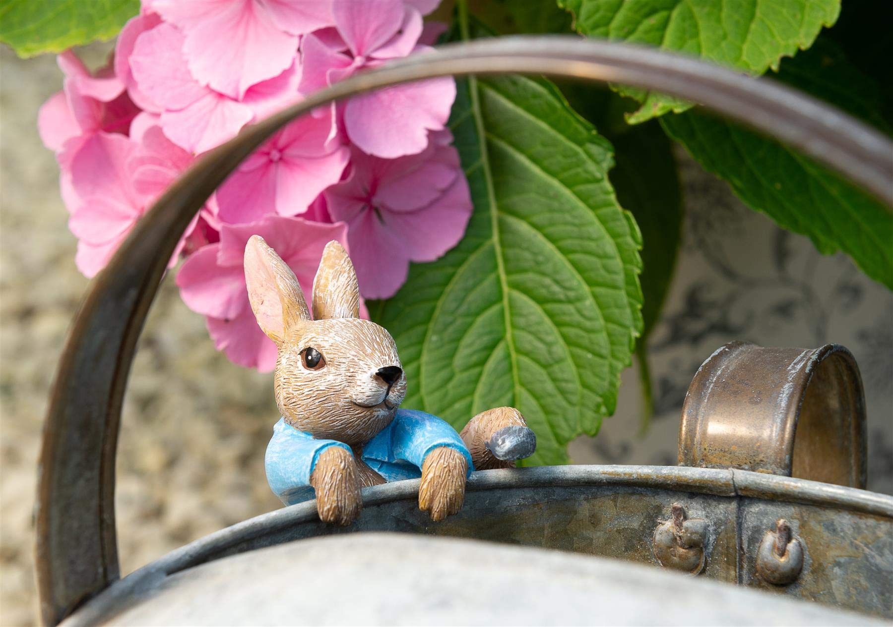 Pot Buddies Beatrix Potter Pierre Lapin Figurine Grimpante Pot de Fleurs à Suspendre - Figurine de Jardin Fabriquée à la Main - Figurine Décorative de Pot de Fleurs pour l’Extérieur ou l’Intérieur
