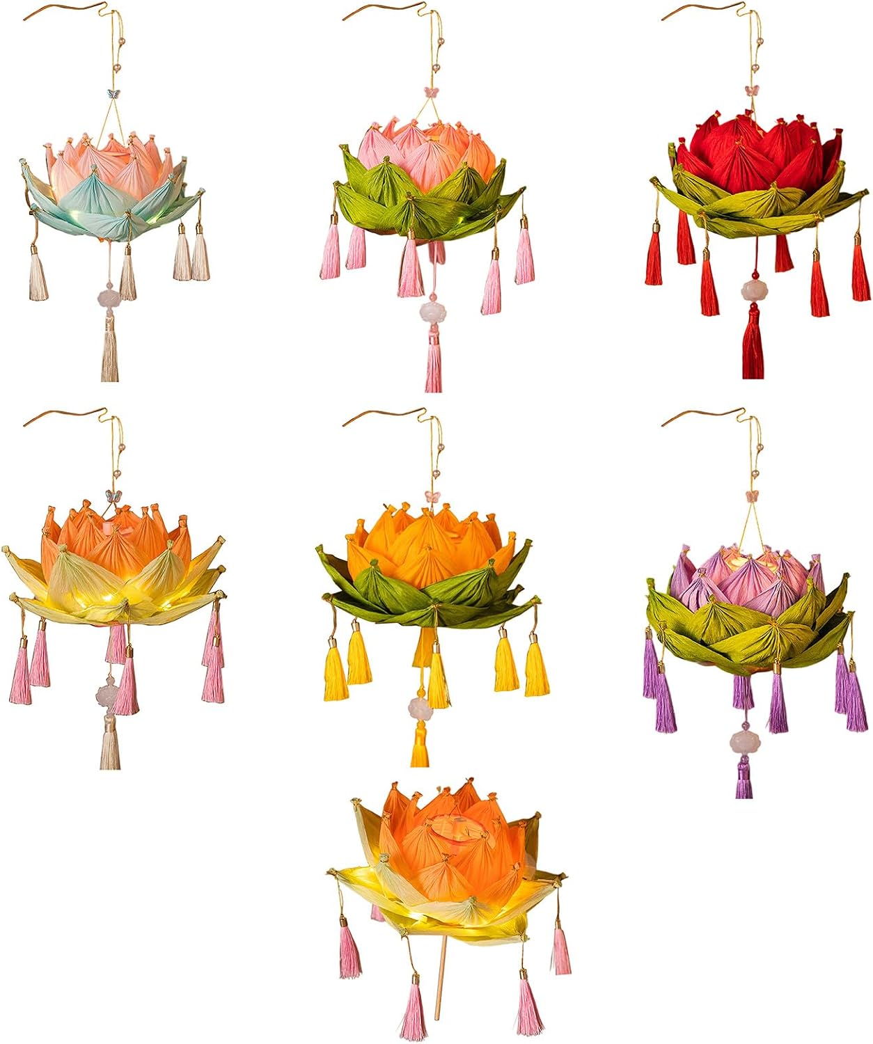 Artificial Flower Light Festival Decors Decorative Candleholder Light for Traditional Festival Cosplays Event Lights