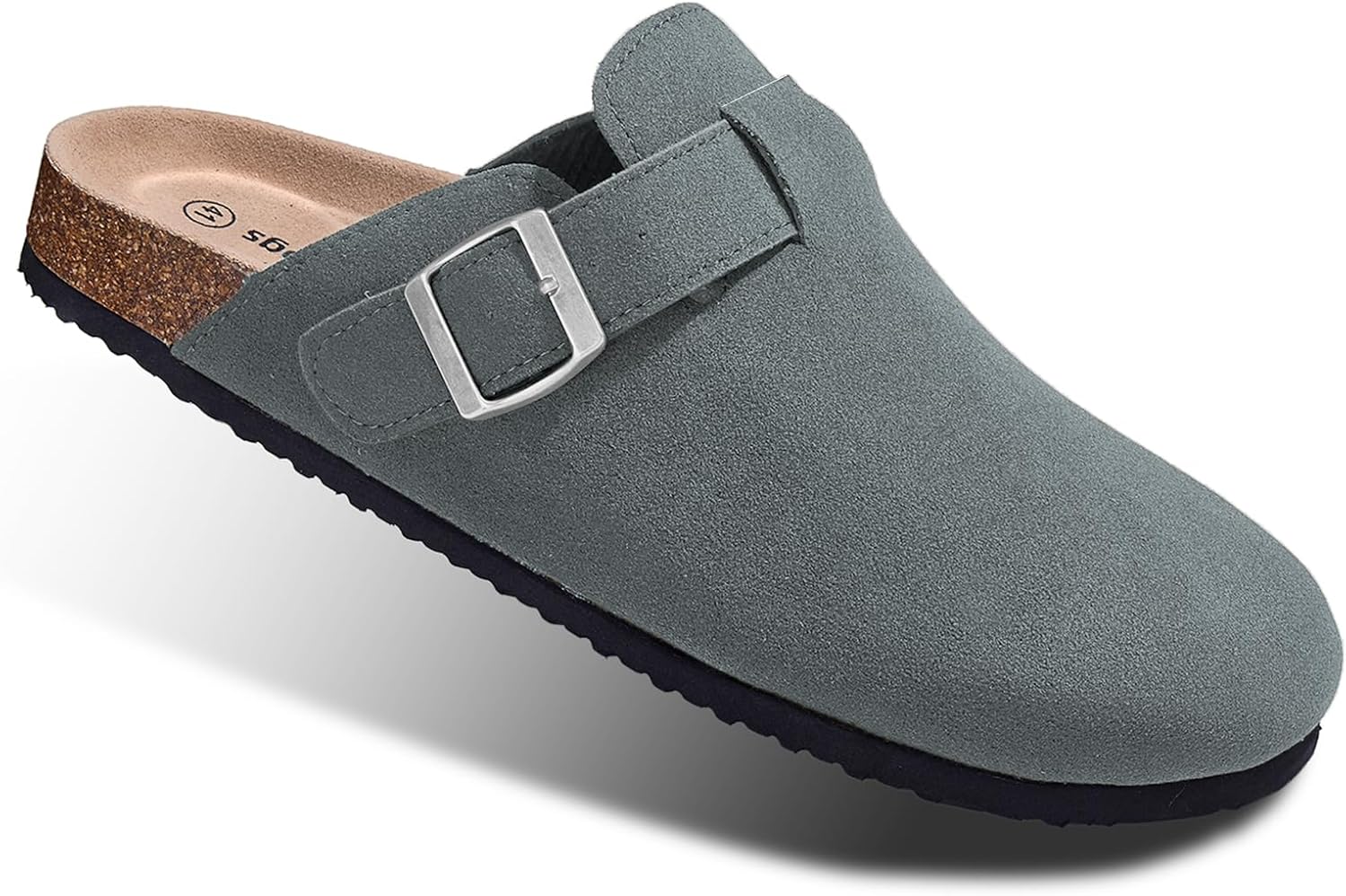 BULLIANT Clogs Slippers Sandals Nurse Work Shoes Men Women,Fleece-Lined Upper+Memory FOAD Cushioned Cork-Footbed