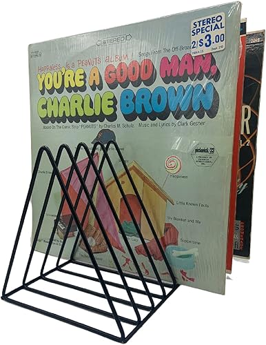 Miniatura 3 de Soporte para almacenamiento de discos de vinilo, estante de alambre prémium para discos de álbumes Lp (paquete de 2)