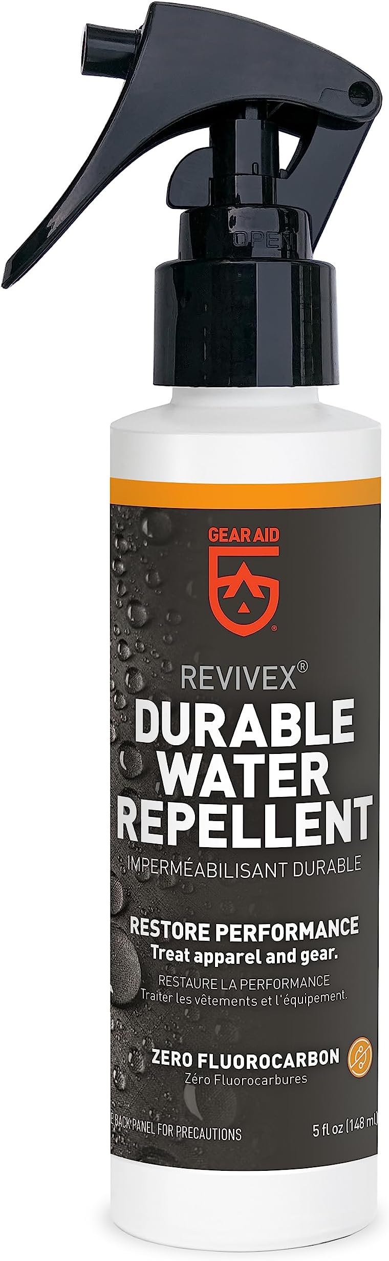 Revivex Durable Water Repellent (DWR) Spray for Waterproofing, Restoring Performance on Nylon Jackets, Gore-TEX, Paddle, Snow and Camping Gear