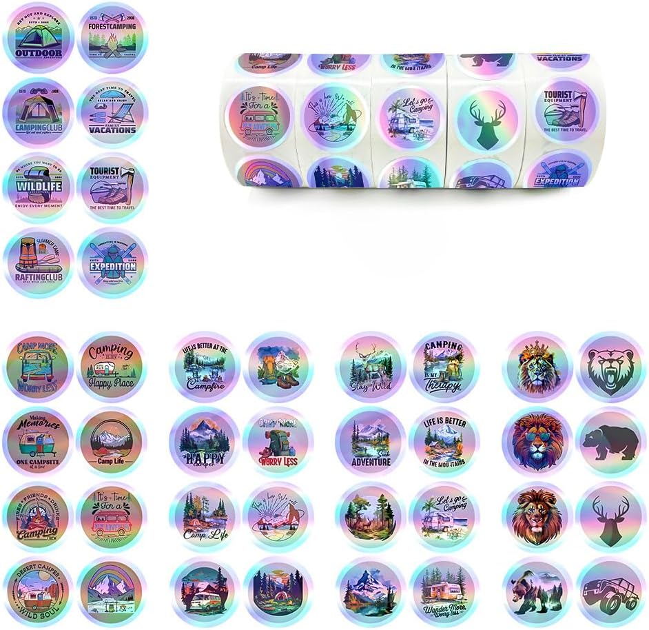 500Pcs Pink Bows Stickers Roll, Coquette Bowknot Aesthetic Stickers for Girls Scrapbooking Laptop Water Bottle Lugguage Envelope Seal Card Gift DIY Packaging Decor