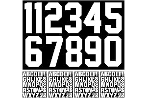 8-Inch Heat-Transfer Jersey Letters & Numbers