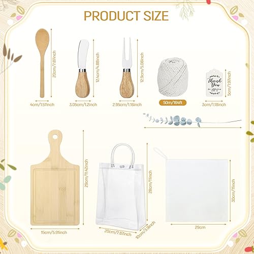 Miniatura 2 de 110 piezas de premios de baby shower para ganadores del juego, 12 juegos de baby shower, tabla de queso de bambú, toalla de cuchara, tallos de