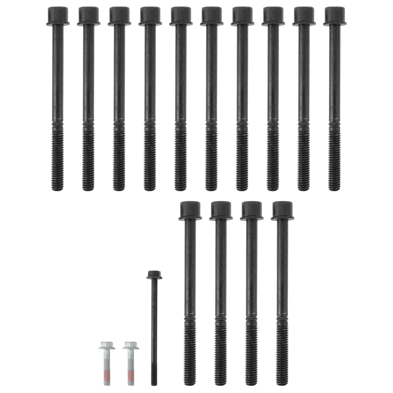 ACROPIX Cylinder Head Bolt Set for Chevrolet Colorado 2.8L 3.5L 2004-2006 for Chevrolet Colorado 2.9L 3.7L 2007-2012 Engine Cylinder Head Bolt Kit No.ES 71334