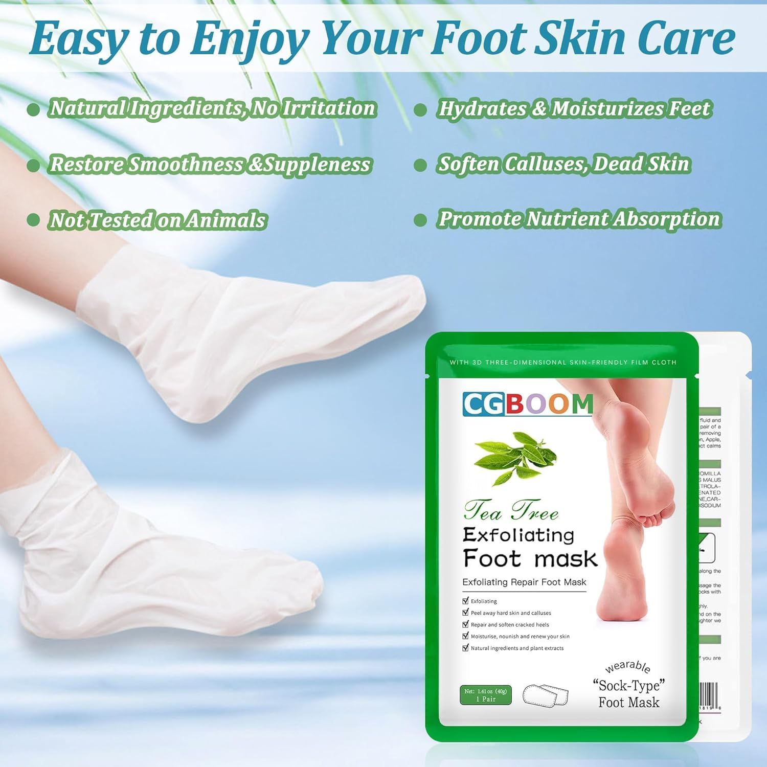 Maschera per piedi, 3 paia di calzini per calli, maschera esfoliante efficace per la cura dei piedi, calzini per la rimozione della calli e della pelle morta, maschera esfoliante per uomini e donne