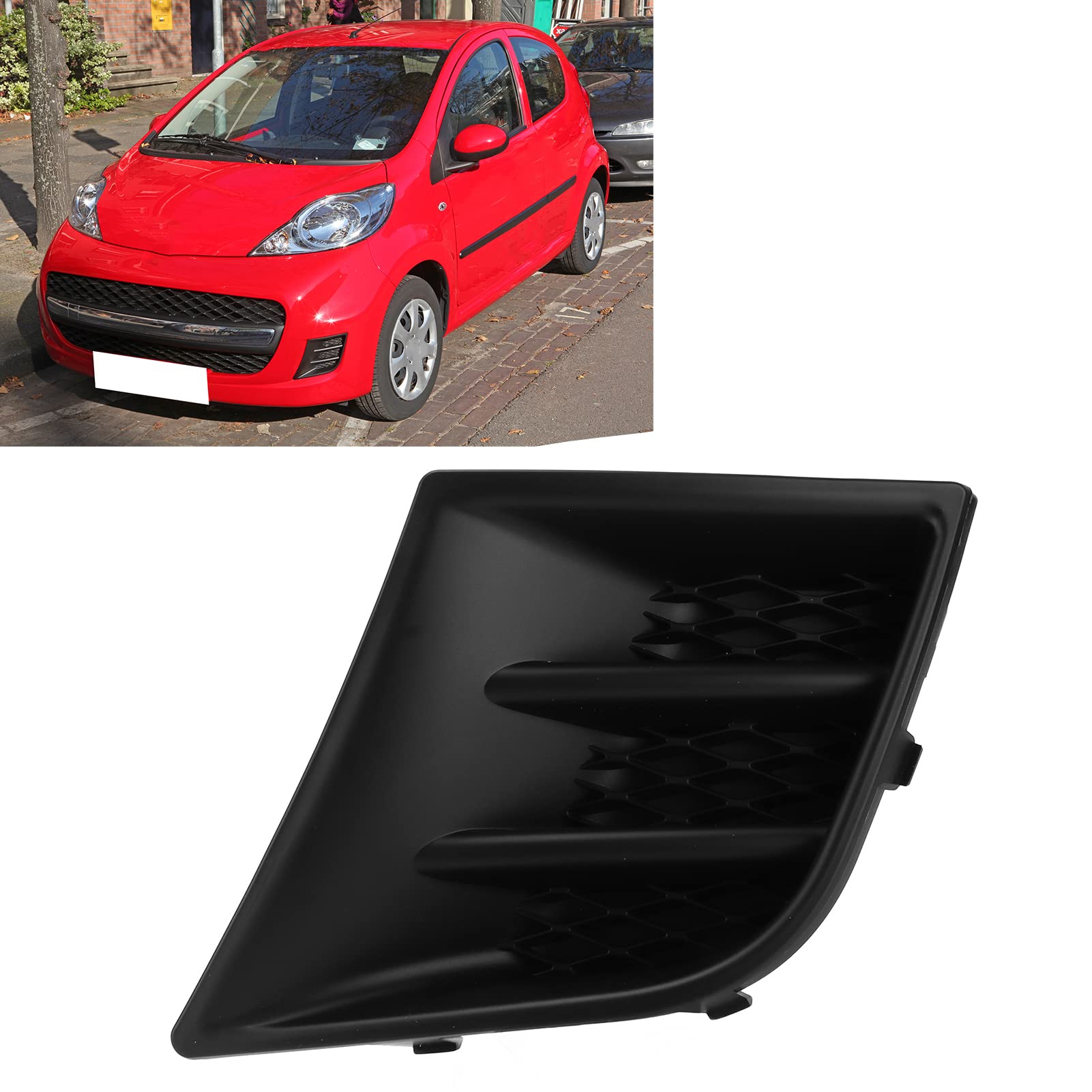 OUKENS Griglia Fendinebbia Paraurti Anteriore, Copertura Fendinebbia, 7422A9, Copertura Fendinebbia in ABS, Sostituzione Per Peugeot 107 2009‑2012