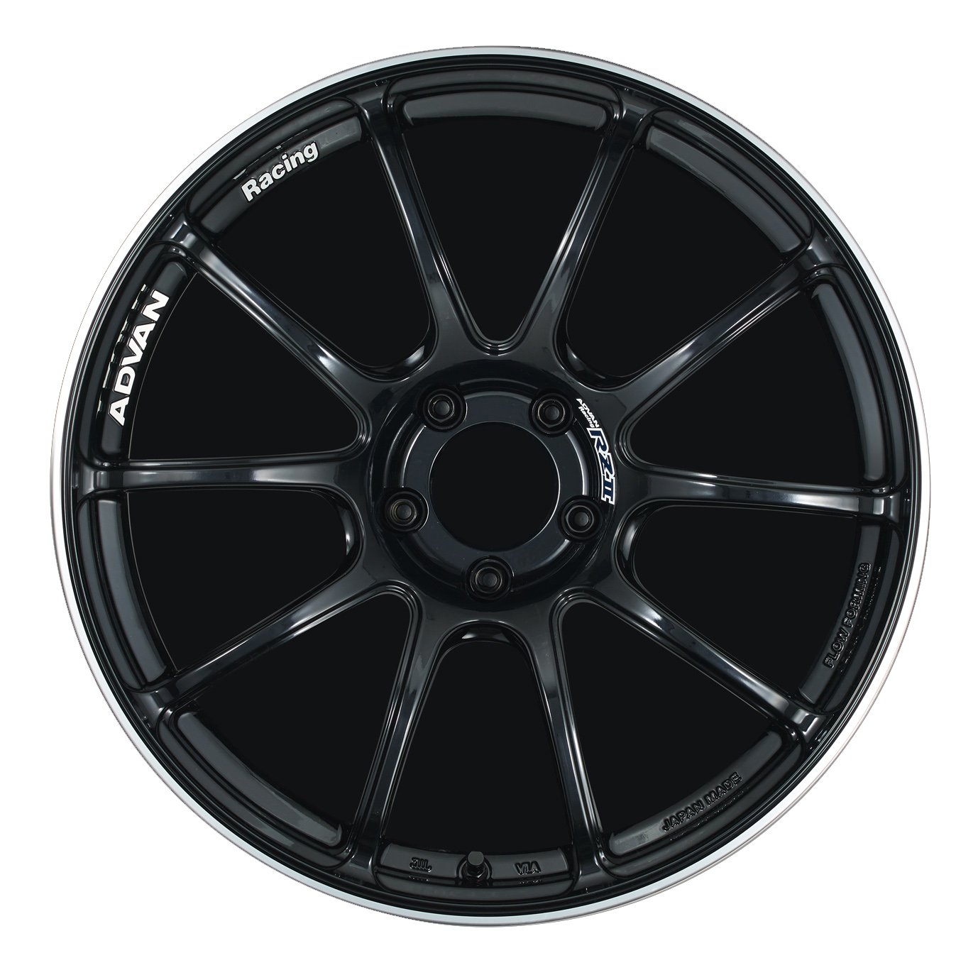 Yokohama Wheel Advan RZII Gloss Black Wheel with Painted Finish (17x9"/5x114.3mm, 63mm offset)