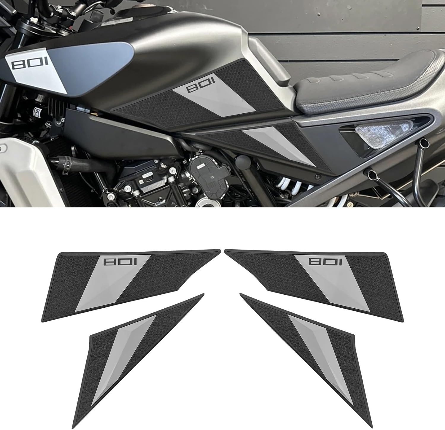 Motorcycle Tank Pad Motorcycle Fuel Tank Pad Protector Sticker Decal Fuel Tank Knee Pad for Svartpilen 801 for Vartpilen 801 2024