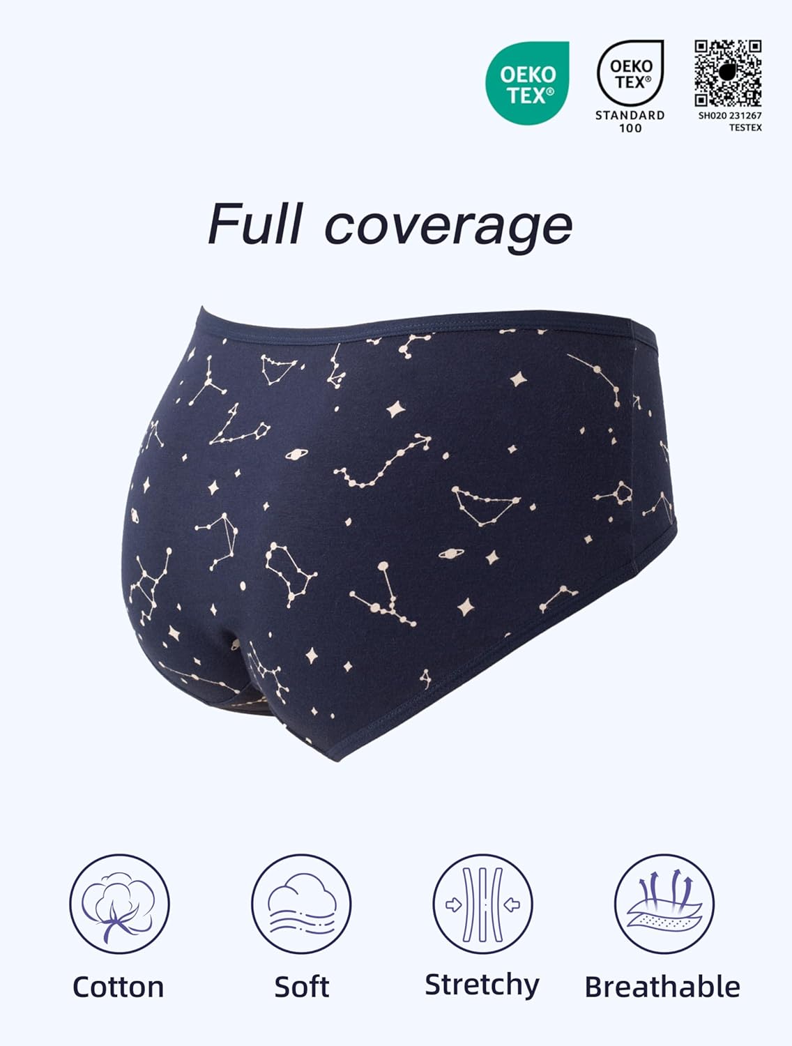 TIICHOO Girls Underwear for Teens Ages 8-16 Cotton Soft Girls Panties Pack of 8 - Image 3